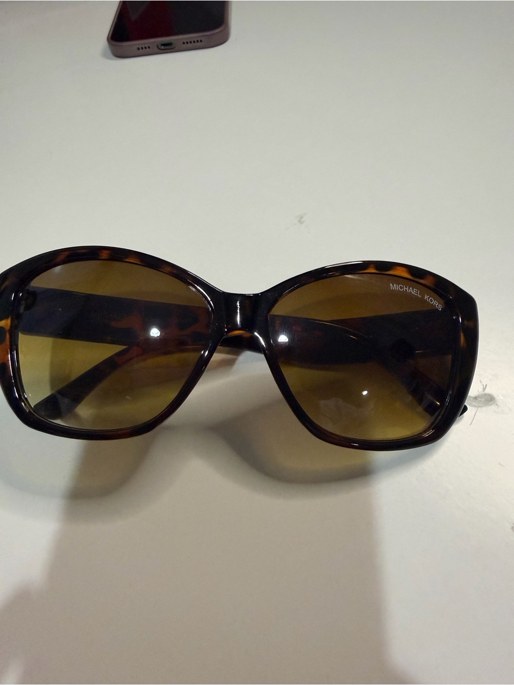 Michael Kors Lucy Sunglasses M2894S 240 Tortoise Shell Gold MK Logo 57-16-135⁠
